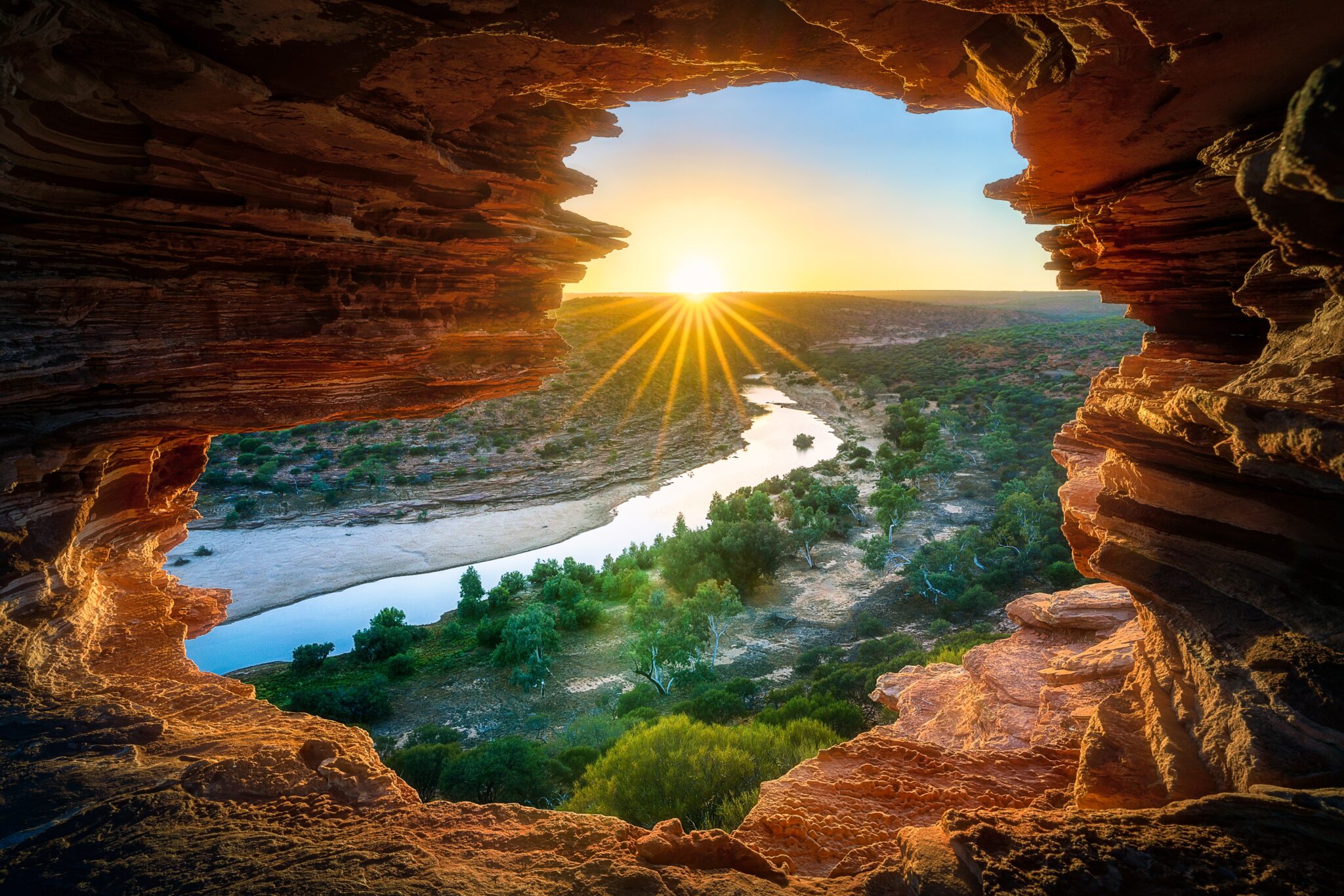 Sunrise Natures Window Desert Kalbarri National