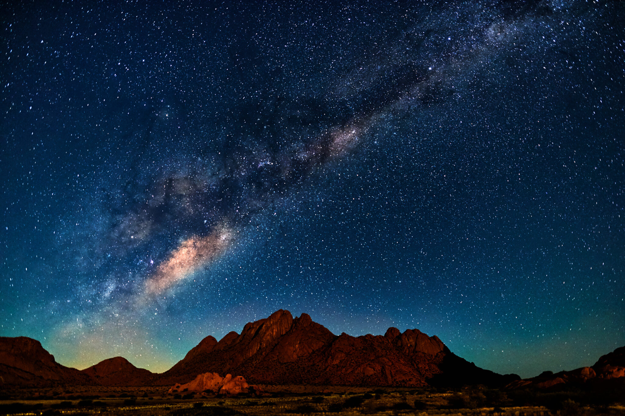 Night,Landscape,With,The,Milky,Way,In,Namibia,In,The