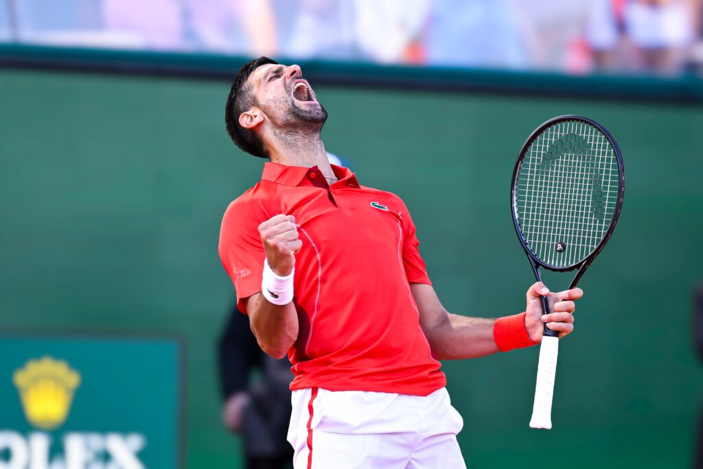 Novak,Djokovic,Celebrating,His,Victory,Or,Win,During,The,Rolex