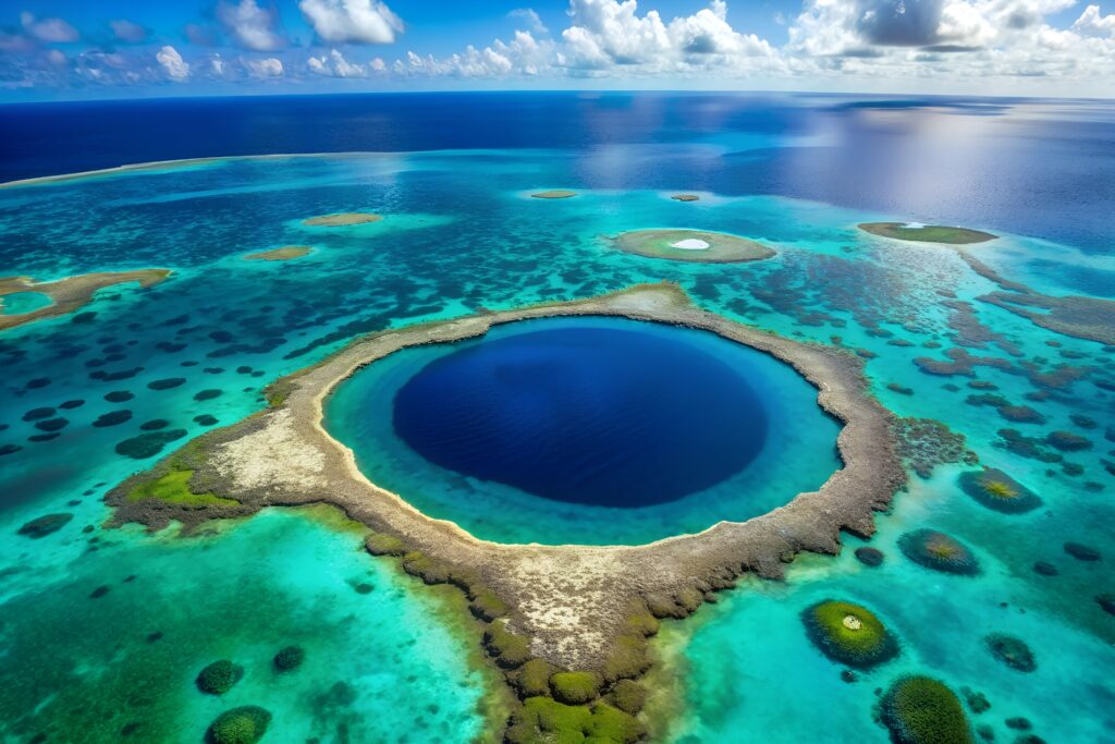 Great Blue Hole Belize Drone Photography